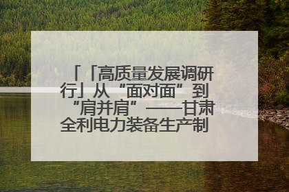 「高质量发展调研行」从“面对面”到“肩并肩”——甘肃全利电力装备生产制造项目一线见闻