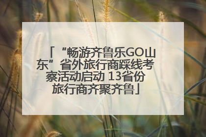 “畅游齐鲁乐GO山东”省外旅行商踩线考察活动启动 13省份旅行商齐聚齐鲁