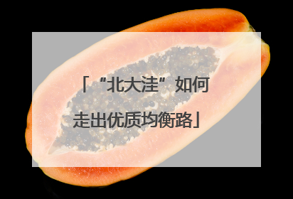 “北大洼”如何走出优质均衡路