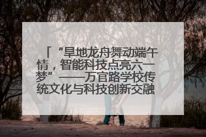 “旱地龙舟舞动端午情，智能科技点亮六一梦”——万官路学校传统文化与科技创新交融的精彩盛宴