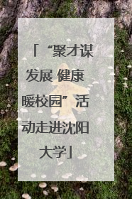 “聚才谋发展 健康暖校园”活动走进沈阳大学