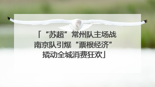 “苏超”常州队主场战南京队引爆“票根经济” 撬动全城消费狂欢