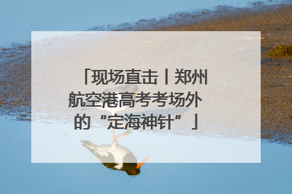 现场直击丨郑州航空港高考考场外的“定海神针”