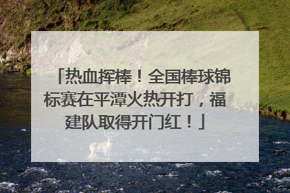热血挥棒！全国棒球锦标赛在平潭火热开打，福建队取得开门红！