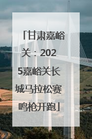 甘肃嘉峪关：2025嘉峪关长城马拉松赛鸣枪开跑