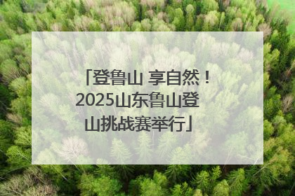 登鲁山 享自然！2025山东鲁山登山挑战赛举行