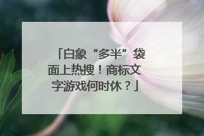 白象“多半”袋面上热搜！商标文字游戏何时休？