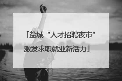 盐城“人才招聘夜市”激发求职就业新活力