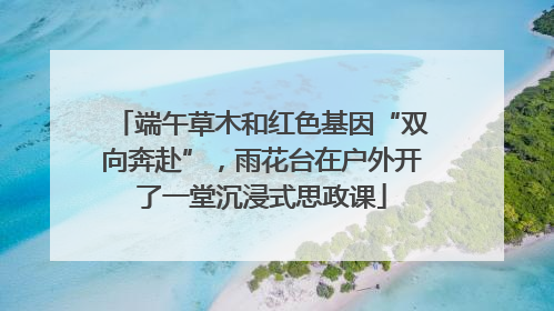 端午草木和红色基因“双向奔赴”，雨花台在户外开了一堂沉浸式思政课