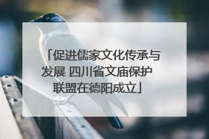 促进儒家文化传承与发展 四川省文庙保护联盟在德阳成立