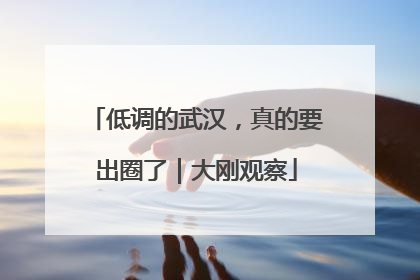 低调的武汉，真的要出圈了｜大刚观察