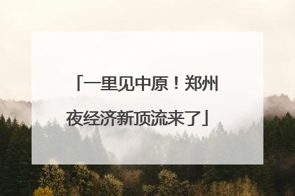 一里见中原！郑州夜经济新顶流来了