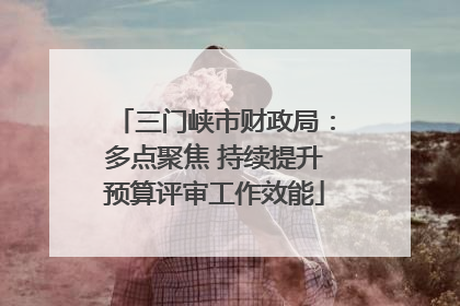 三门峡市财政局：多点聚焦 持续提升预算评审工作效能