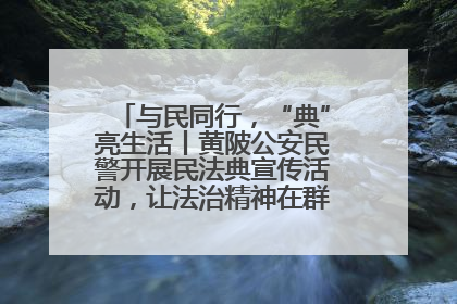 与民同行，“典”亮生活丨黄陂公安民警开展民法典宣传活动，让法治精神在群众心中落地生根