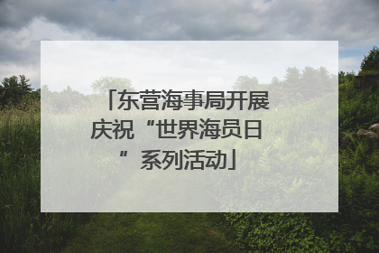 东营海事局开展庆祝“世界海员日”系列活动