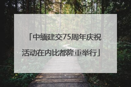 中缅建交75周年庆祝活动在内比都隆重举行