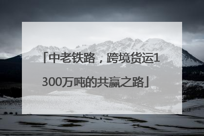 中老铁路，跨境货运1300万吨的共赢之路
