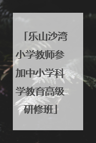 乐山沙湾小学教师参加中小学科学教育高级研修班