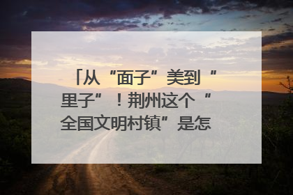 从“面子”美到“里子”！荆州这个“全国文明村镇”是怎样炼成的？
