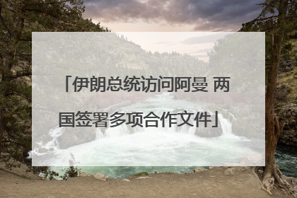 伊朗总统访问阿曼 两国签署多项合作文件