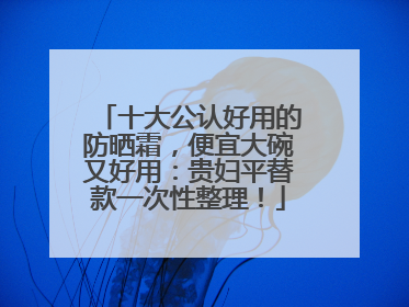 十大公认好用的防晒霜，便宜大碗又好用：贵妇平替款一次性整理！