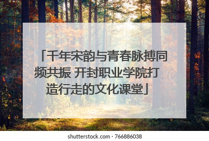 千年宋韵与青春脉搏同频共振 开封职业学院打造行走的文化课堂