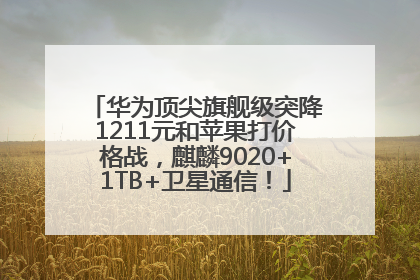 华为顶尖旗舰级突降1211元和苹果打价格战，麒麟9020+1TB+卫星通信！