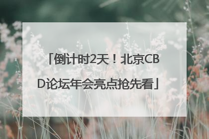 倒计时2天！北京CBD论坛年会亮点抢先看
