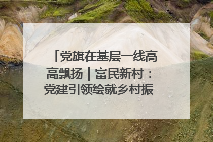 党旗在基层一线高高飘扬｜富民新村：党建引领绘就乡村振兴美丽画卷