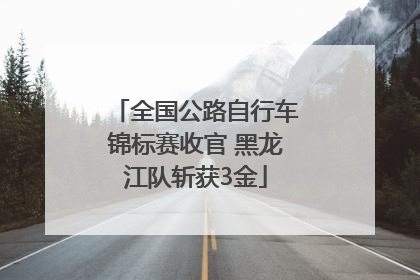 全国公路自行车锦标赛收官 黑龙江队斩获3金
