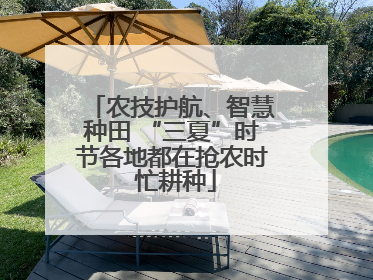 农技护航、智慧种田 “三夏”时节各地都在抢农时 忙耕种