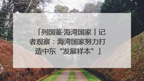 列国鉴·海湾国家丨记者观察：海湾国家努力打造中东“发展样本”