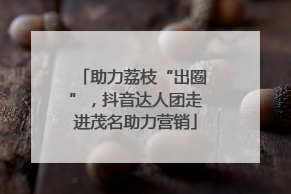 助力荔枝“出圈”，抖音达人团走进茂名助力营销