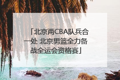 北京两CBA队兵合一处 北京男篮全力备战全运会资格赛