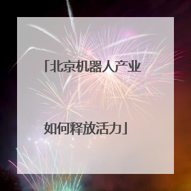 北京机器人产业如何释放活力