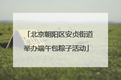 北京朝阳区安贞街道举办端午包粽子活动