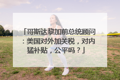 哥斯达黎加前总统顾问：美国对外加关税，对内猛补贴，公平吗？