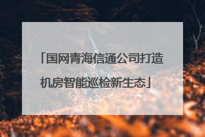 国网青海信通公司打造机房智能巡检新生态