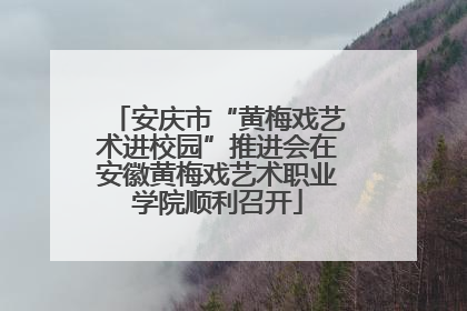 安庆市“黄梅戏艺术进校园”推进会在安徽黄梅戏艺术职业学院顺利召开