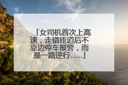 女司机首次上高速，走错匝道后不靠边停车报警，而是一路逆行……