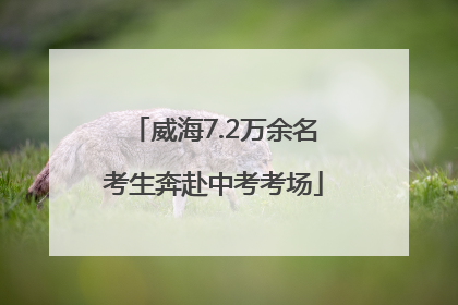 威海7.2万余名考生奔赴中考考场