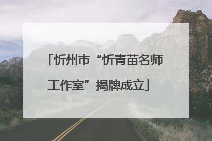 忻州市“忻青苗名师工作室”揭牌成立
