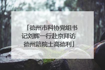 德州市科协党组书记刘辉一行赴京拜访德州籍院士高德利