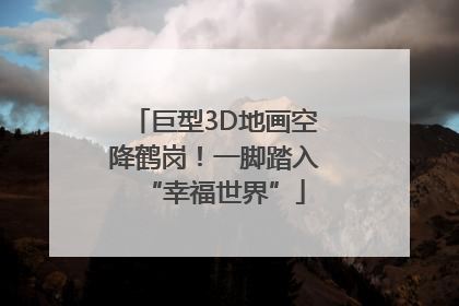 巨型3D地画空降鹤岗！一脚踏入“幸福世界”