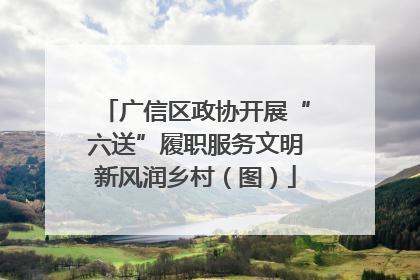 广信区政协开展“六送”履职服务文明新风润乡村（图）