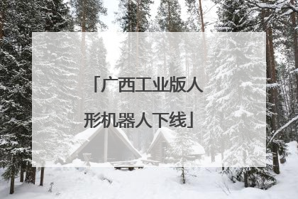 广西工业版人形机器人下线