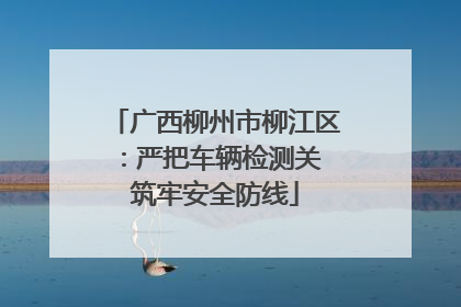 广西柳州市柳江区：严把车辆检测关 筑牢安全防线