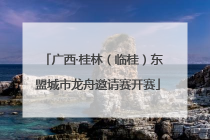 广西·桂林（临桂）东盟城市龙舟邀请赛开赛
