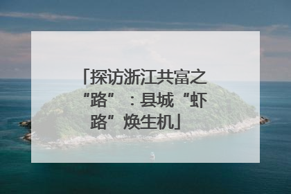 探访浙江共富之“路”：县城“虾路”焕生机
