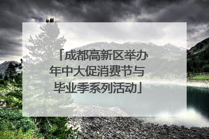 成都高新区举办年中大促消费节与毕业季系列活动